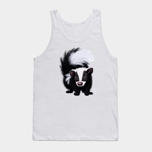 Cute Skunk Drawing Tank Top